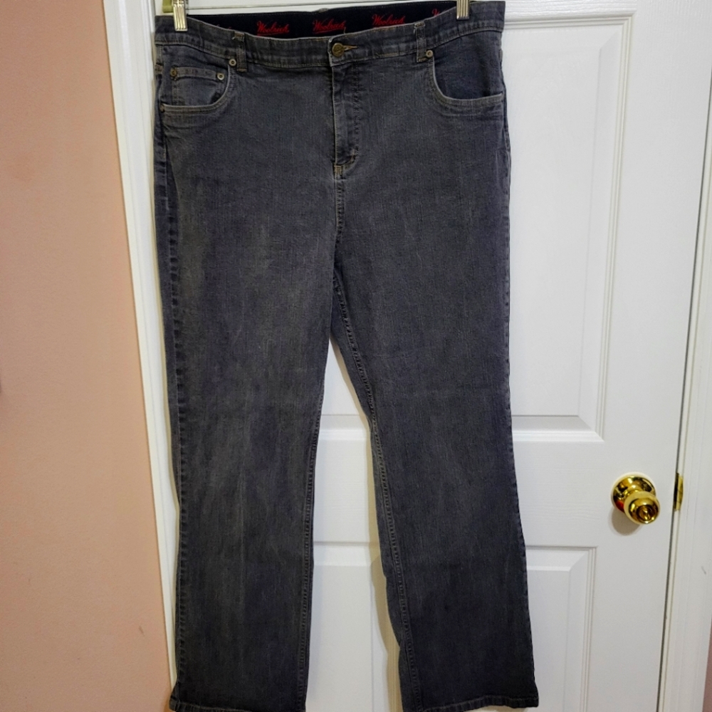 Woolrich jeans size 18 charcoal grey